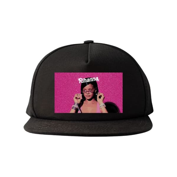 Snapback-lue svart one size