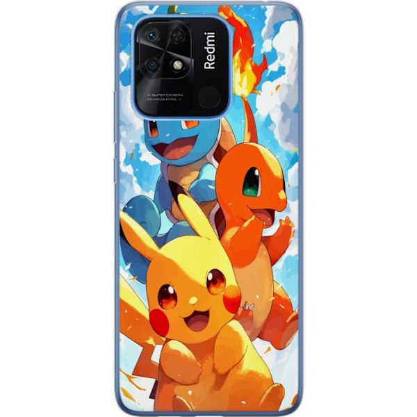 Xiaomi Redmi 10C Genomskinligt Skal Pocket Creatures – inspi