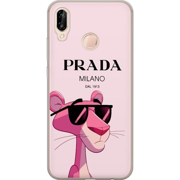 Huawei P20 lite Genomskinligt Skal Prada Rosa Pantern