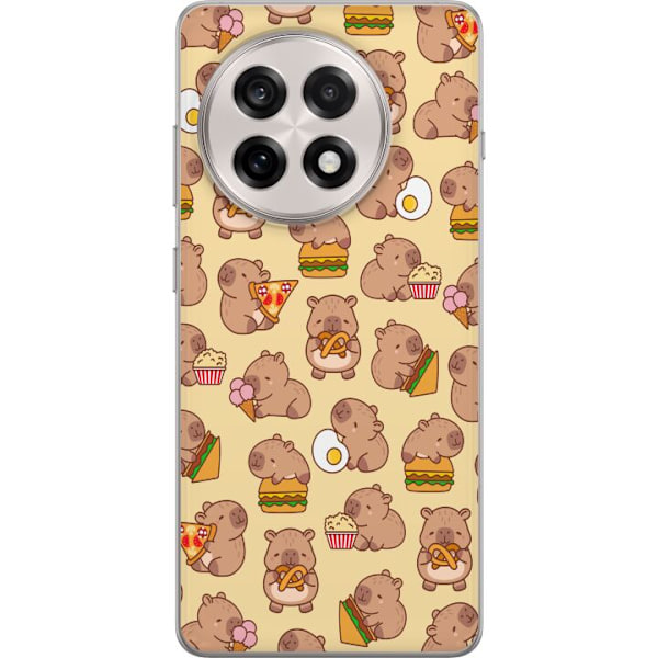 OnePlus 13R Läpinäkyvä kuori Kawaii capybara puhelinkotelo useilla söpöillä hahmoilla