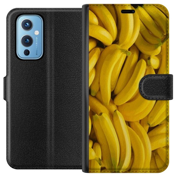 OnePlus 9 Plånboksfodral Banana Pattern – lekfullt mönster
