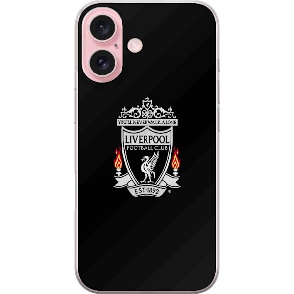 Apple iPhone 16 Genomskinligt Skal Liverpool FC