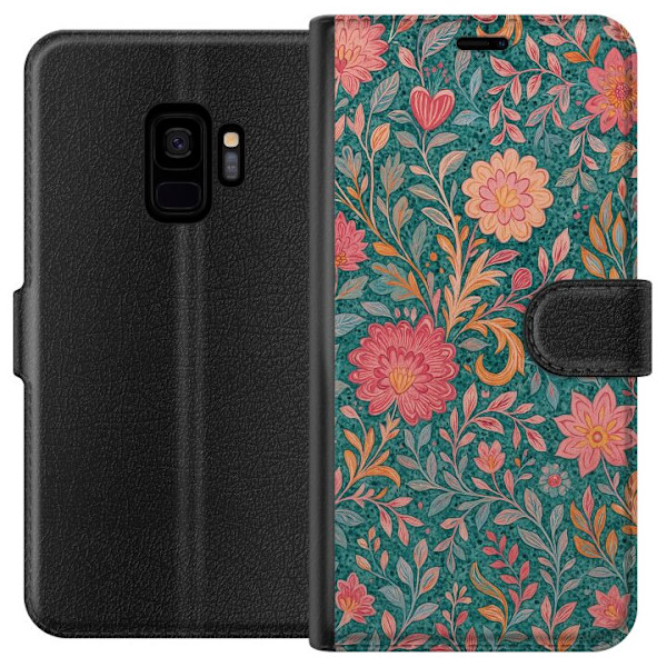 Samsung Galaxy S9 Lompakkokotelo Floral Dream