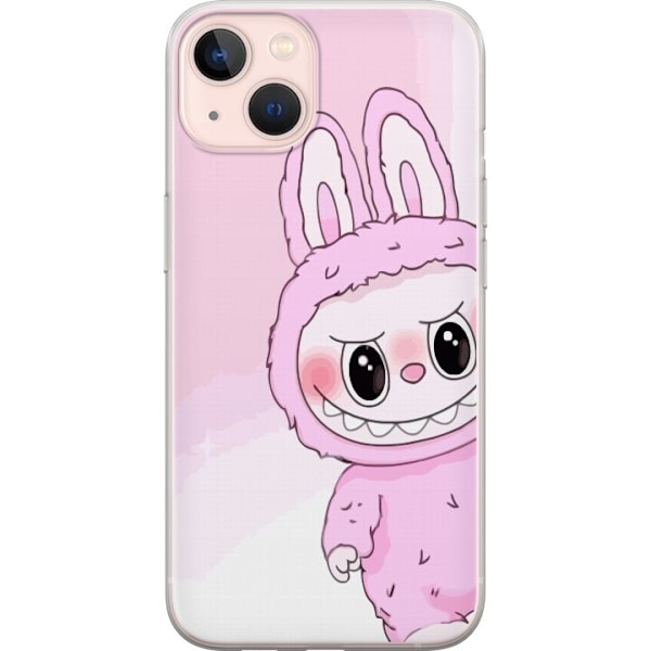 Apple iPhone 13 mini Genomskinligt Skal Labubu Bunny Series