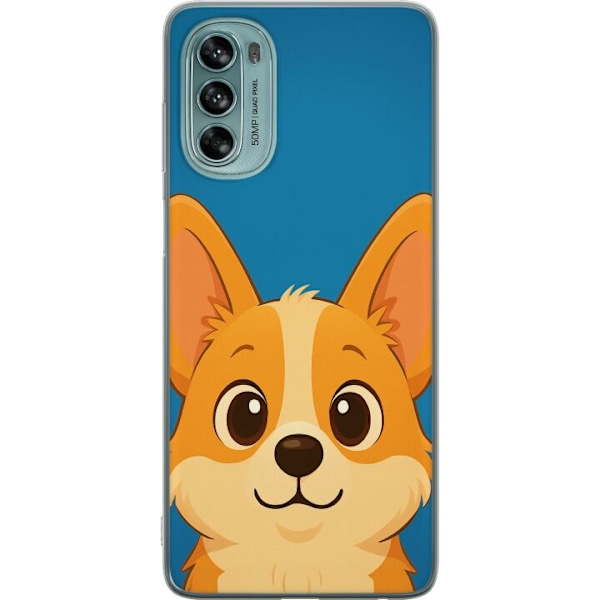 Motorola Moto G62 5G Gennemsigtig cover Hello Corgi