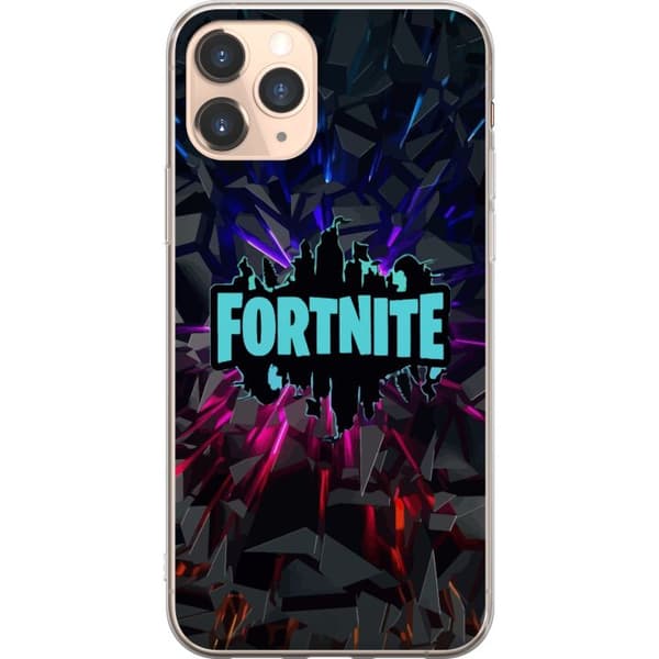 Kompatibelt Mobilskal till Apple iPhone 11 Pro Spelinspirerad abstrakt logotypdesign med exploderande former neonljus och dynamisk energi för modernt