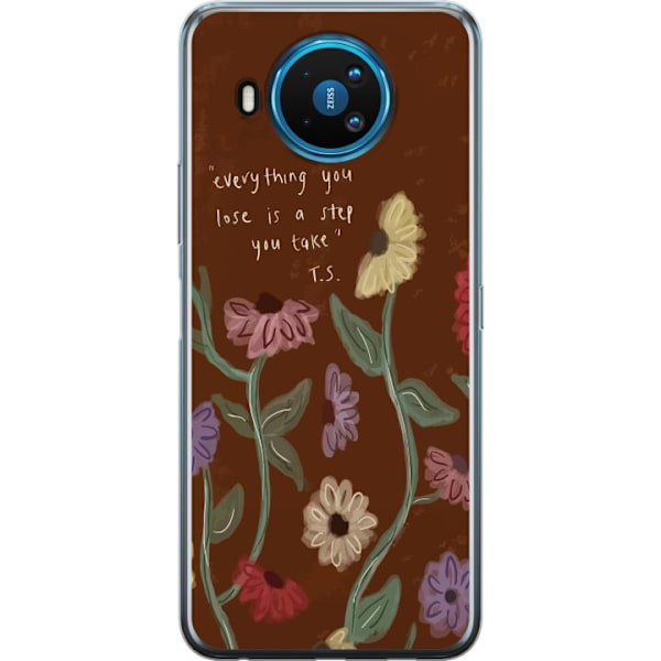 Nokia 8.3 5G Gennemsigtig cover Blomster