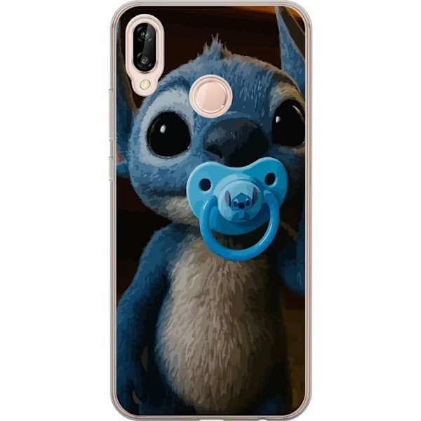 Huawei P20 lite Läpinäkyvä kuori Stitch & Napp - vauvateema söpöllä hahmolla
