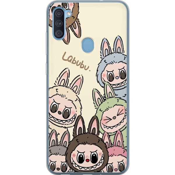 Samsung Galaxy A11 Läpinäkyvä kuori Labubu Pastel Collection