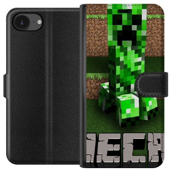 Apple iPhone 16e Lompakkokotelo Minecraft