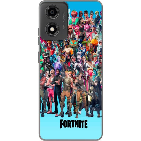 Motorola Moto E14 Genomskinligt Skal Fortnite