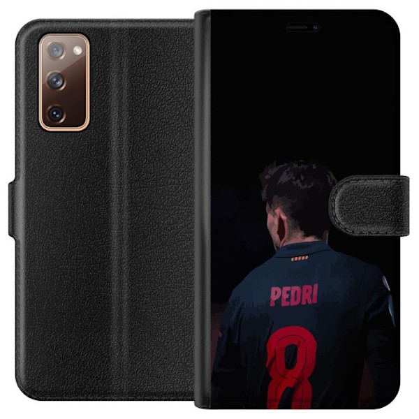 Samsung Galaxy S20 FE Plånboksfodral Pedri FC Barcelona Fotboll Spansk Mittfältare Mål Sportmotiv Fans Barn Ungdom