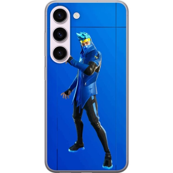 Samsung Galaxy S23 Gennemsigtig cover Fortnite - Ninja Blue
