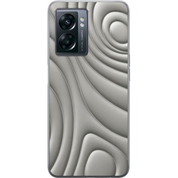 OnePlus Nord N300 Läpinäkyvä kuori Hopea-aallot