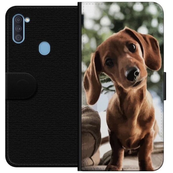 Samsung Galaxy A11 Plånboksfodral Yngre Hund