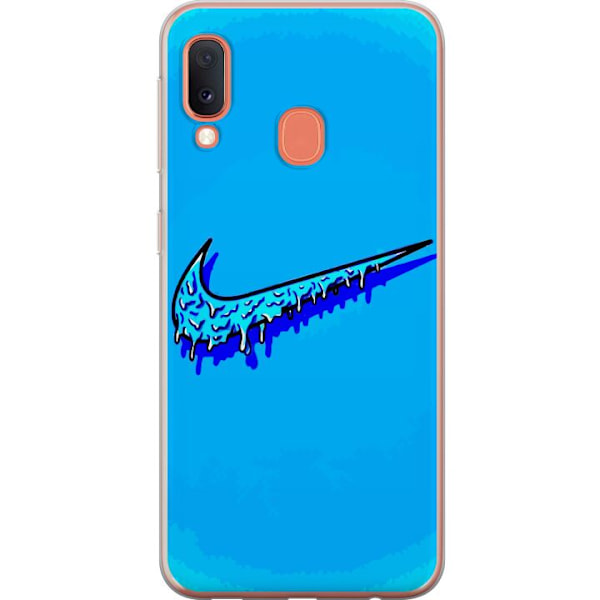 Samsung Galaxy A20e Läpinäkyvä kuori Nike