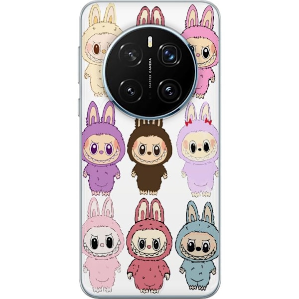 Honor Magic7 Pro Läpinäkyvä kuori Labubu Pink Monster - Pop