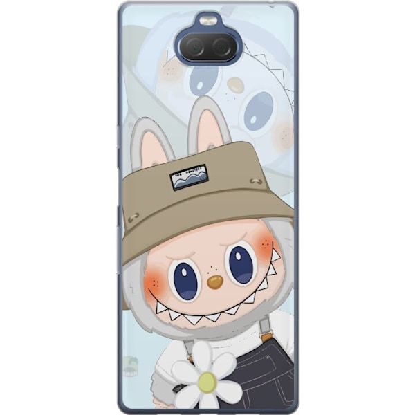 Sony Xperia 10 Plus Läpinäkyvä kuori Labubu hattuineen - Po