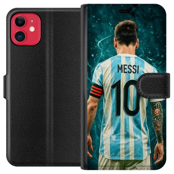 Kompatibel Tegnebogsetui til Apple iPhone 11 Messi