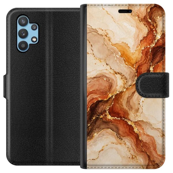 Kompatibel Tegnebogsetui til Samsung Galaxy A32 5G Høstagat beige