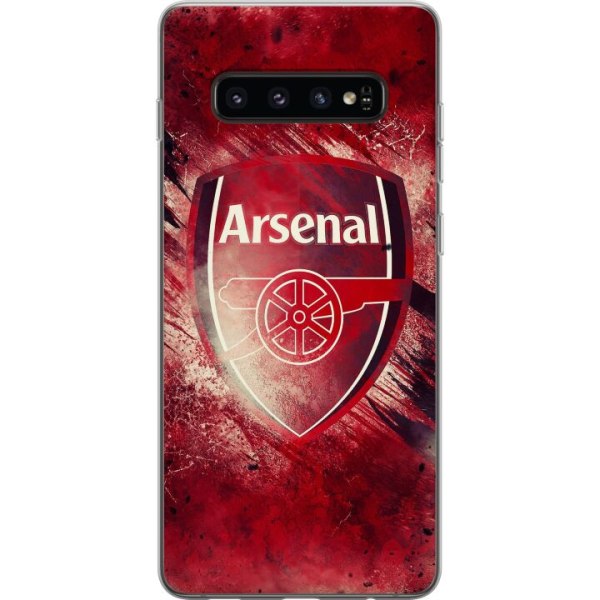 Samsung Galaxy S10 Genomskinligt Skal Arsenal Football
