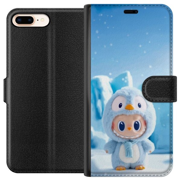 Apple iPhone 8 Plus Tegnebogsetui sort ridder fortnite