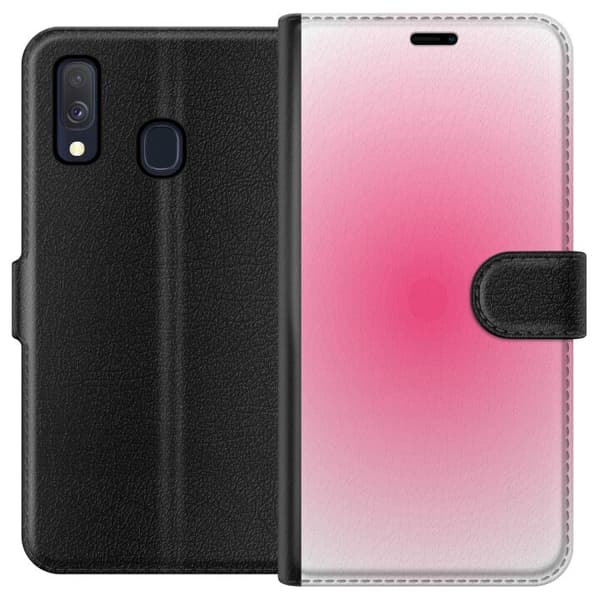Kompatibel Tegnebogsetui til Samsung Galaxy A40 Rosa Sky