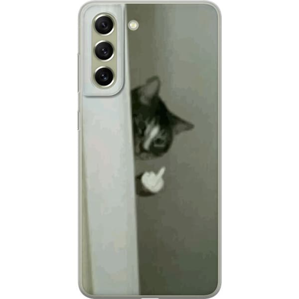 Kompatibelt Mobilskal till Samsung Galaxy S21 FE 5G HAHA Katt