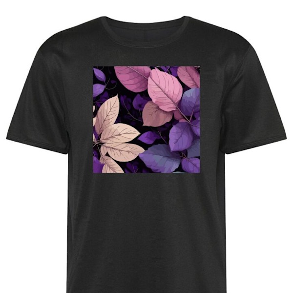 Trænings T-shirt | Sport T-shirt til Voksen Sommerfugl sort Lille