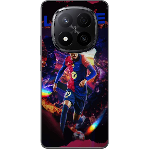 Xiaomi Redmi Note 14 Pro+ Gennemsigtig cover Yamal Rising Talent FC Barcelona Spiller Ung Fodboldstjerne Populært Motiv Sport Spanien Talent