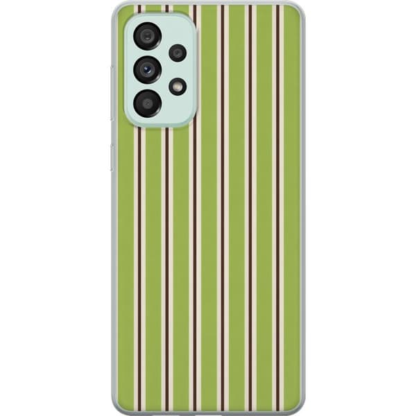 Kompatibelt Mobildeksel til Samsung Galaxy A73 5G Matcha Stripe grønn