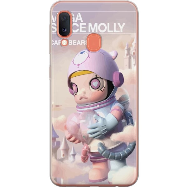 Samsung Galaxy A20e Läpinäkyvä kuori Mega Space Molly Care
