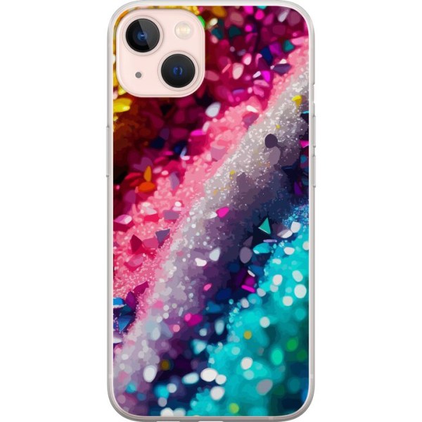 Apple iPhone 13 mini Gennemsigtig cover Glitter