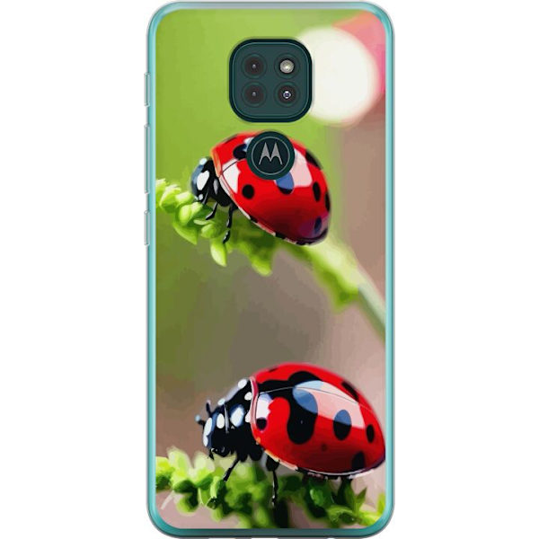 Motorola Moto G9 Play Läpinäkyvä kuori Leppäkerttu Hyönteinen Onni Symboli Luontoaihe Suosittu Graafinen Motiivi Koristelu Kesäkiertue