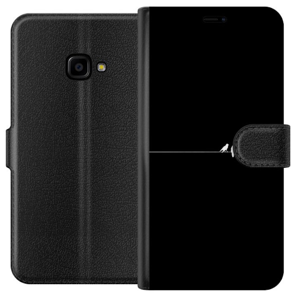 Samsung Galaxy Xcover 4 Lompakkokotelo Minimalistiset linnut musta