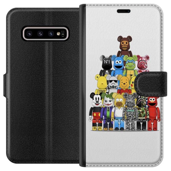 Kompatibelt Lommeboketui til Samsung Galaxy S10+ Bearbrick