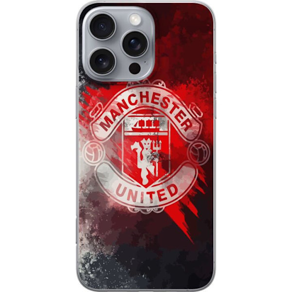 Apple iPhone 16 Pro Max Läpinäkyvä kuori Manchester United