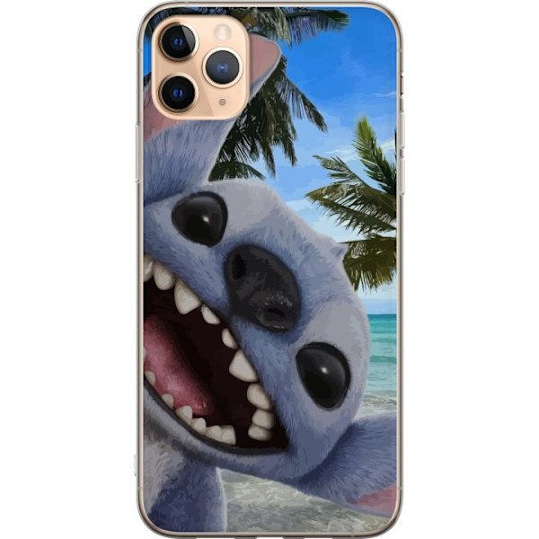 Apple iPhone 11 Pro Max Läpinäkyvä kuori Stitch-matkapuhelinkotelo, jossa on suloiset ystävyysmaalaukset.