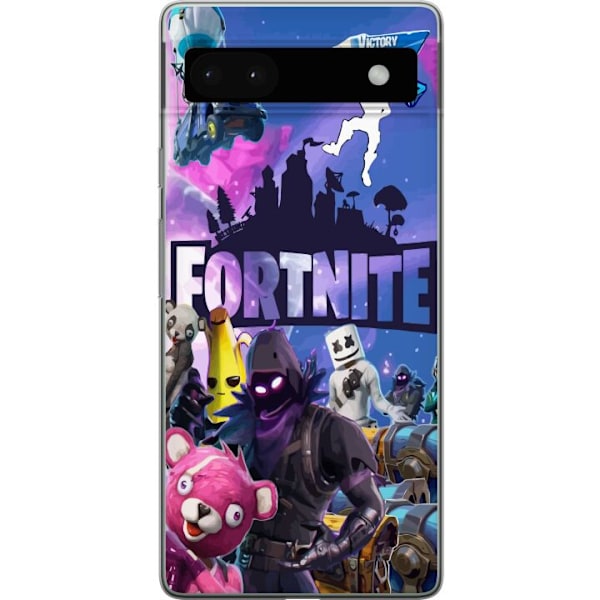 Google Pixel 6a Gjennomsiktig deksel Fortnite