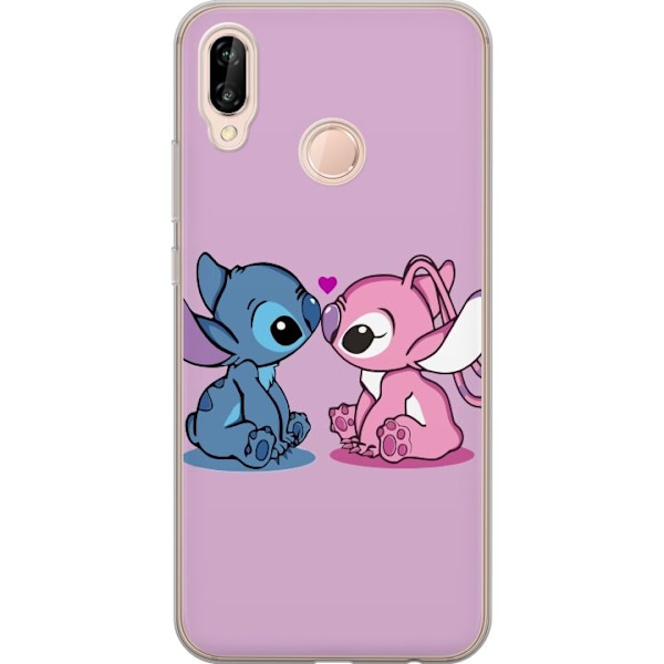 Huawei P20 lite Gennemsigtig cover lilo & stitch 2025