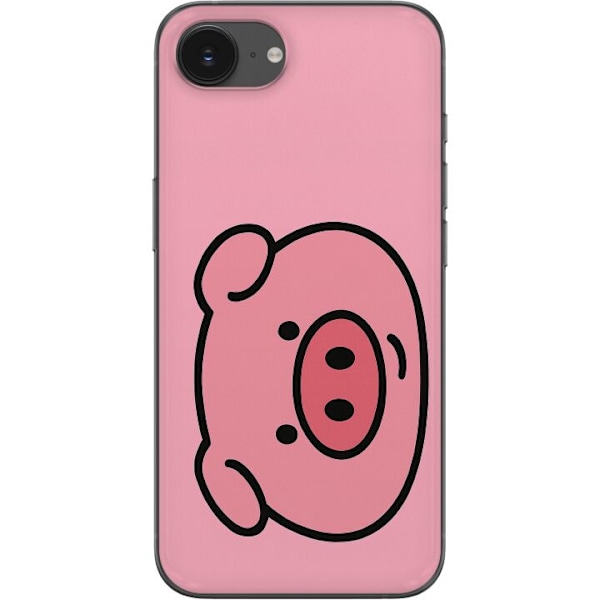 Apple iPhone 16e Läpinäkyvä kuori Kawaii Piggy