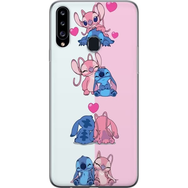 Kompatibelt Mobildeksel til Samsung Galaxy A20s Lilo & Stitch