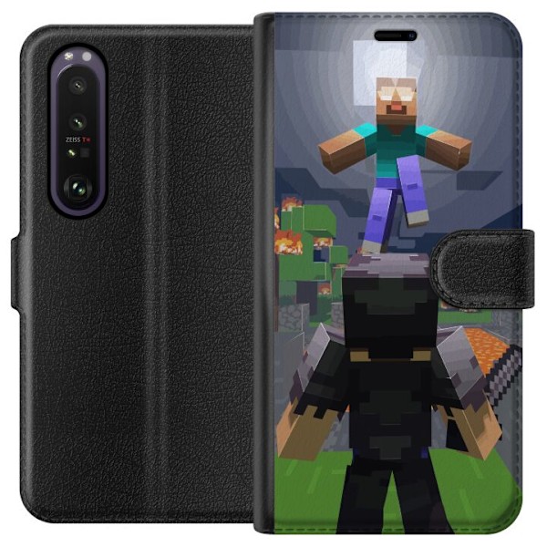 Sony Xperia 1 III Tegnebogsetui Minecraft