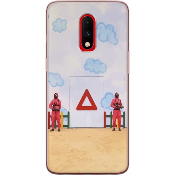 OnePlus 7 Gennemsigtig cover Squid Game 2 - Tør du?