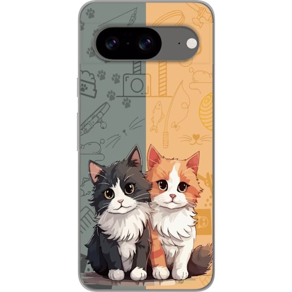 Google Pixel 8 Gennemsigtig cover Katte