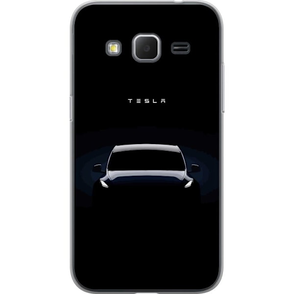 Samsung Galaxy Core Prime Gennemsigtig cover Tesla