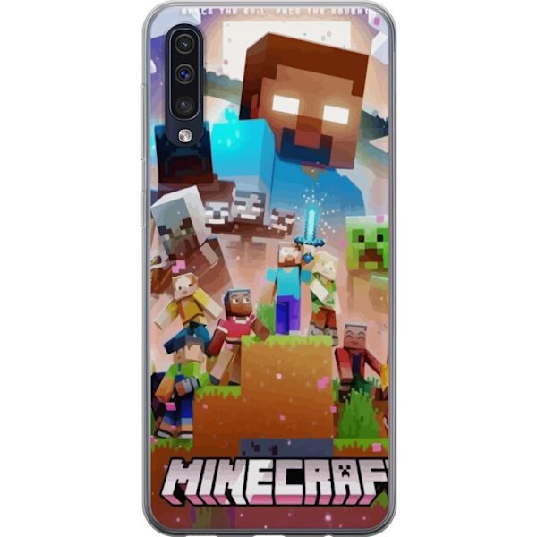 Samsung Galaxy A50 Läpinäkyvä kuori Minecraft