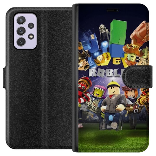 Samsung Galaxy A52s 5G Plånboksfodral Roblox Värld – Gamingäventyr för Barn & Ungdomar