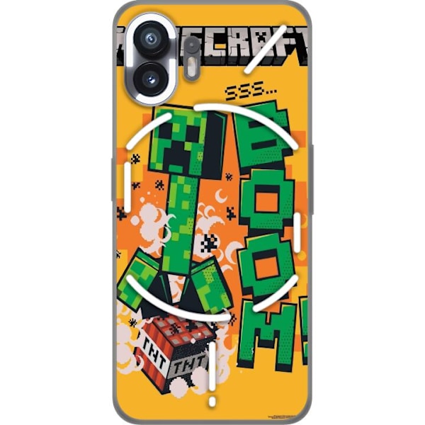 Nothing Phone (2) Gennemsigtig cover Minecraft Boom