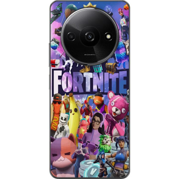Xiaomi Redmi A3 Läpinäkyvä kuori Fortnite Hahmot Peliteema Ikonit Peli Suunnittelu Suosittu Taistelurojalainen Lapset Pelihahmojen Teema